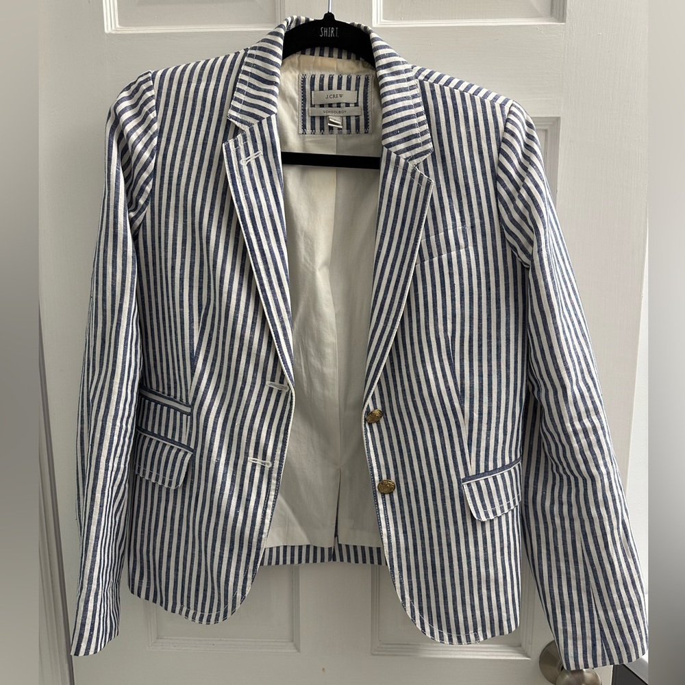 Striped schoolboy blazer